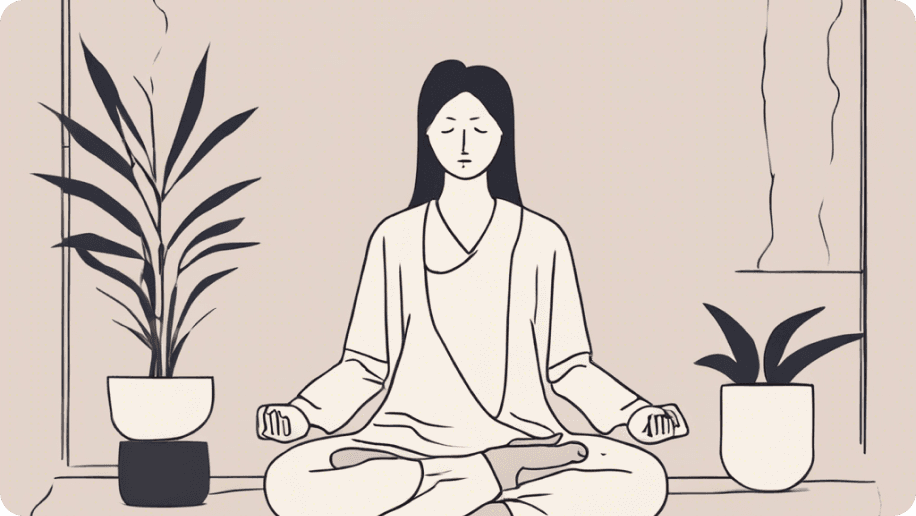 2 men meditating